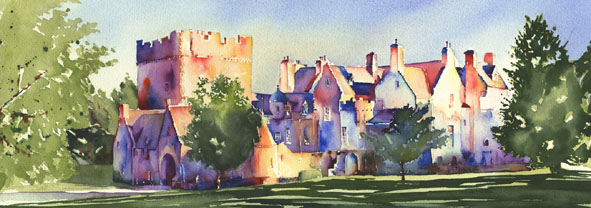Late afternoon sun, Drum Castle