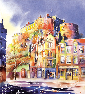 JPW226 Edinburgh Castle & The Grassmarket
